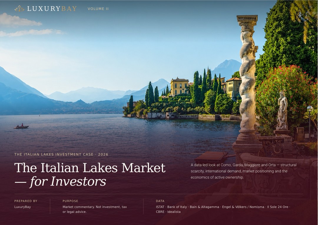The Italian Lakes Market — for Investors, brochure cover